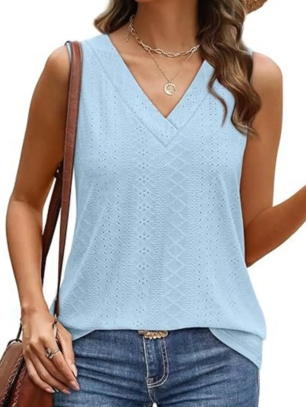V Neck Loose Vest Top
