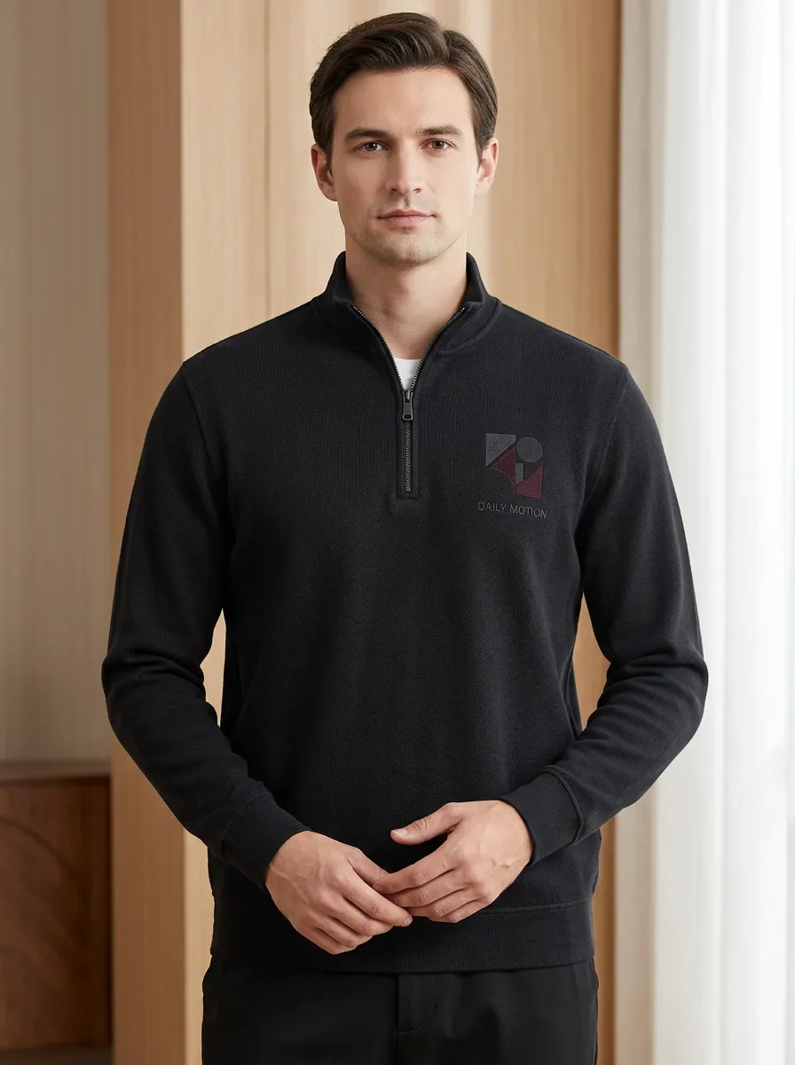Geometric Half-Zip Geometric Men's Half-Zip Sweatshirt