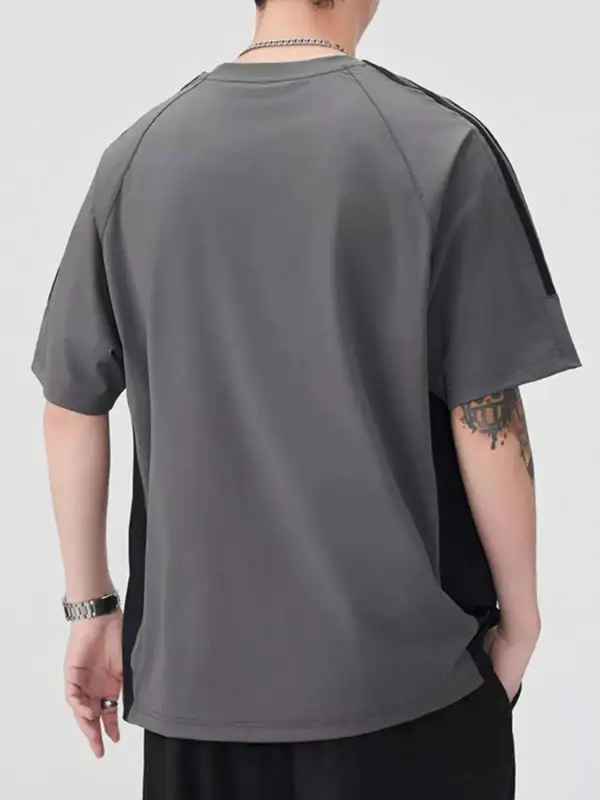 Simple Round Neck Short Sleeve T-Shirt