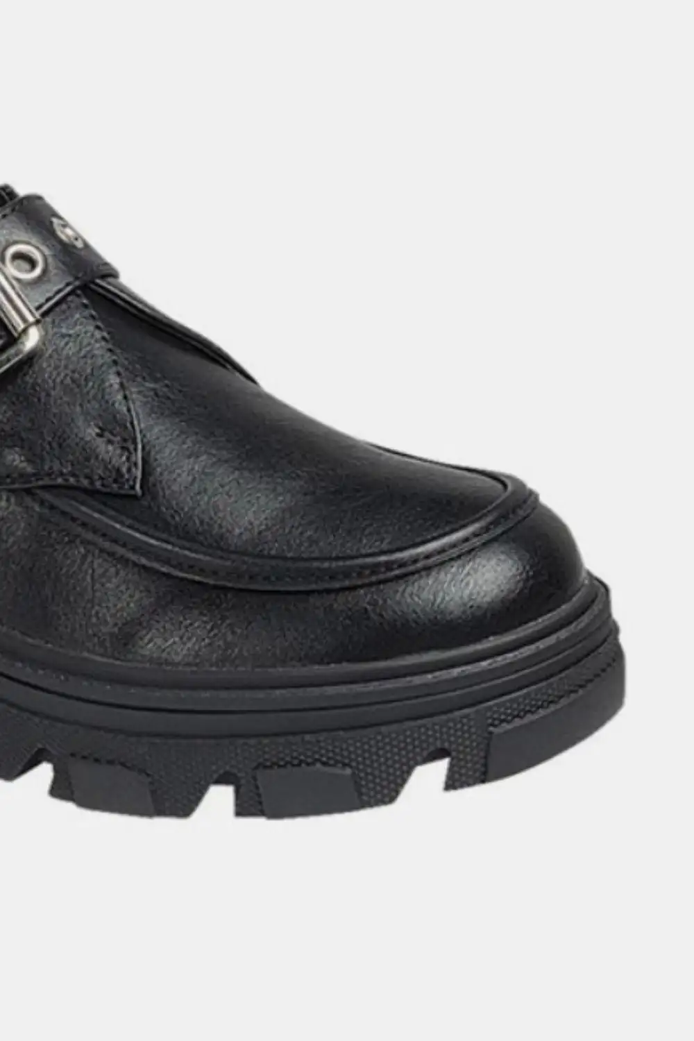 Platform Buckle Loafers