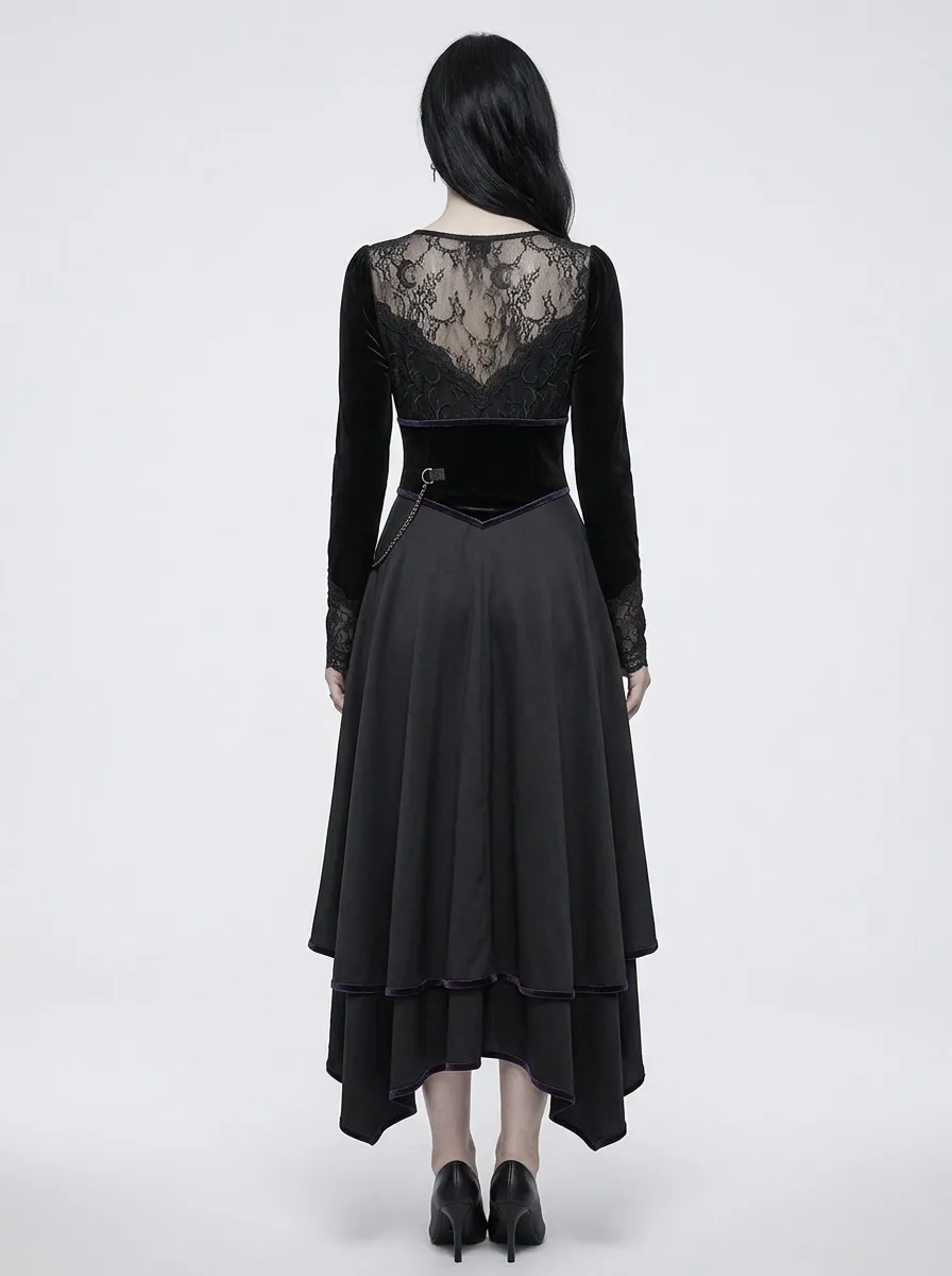 Punk Victorian Lace Velvet Collection Women's Gothic Dress