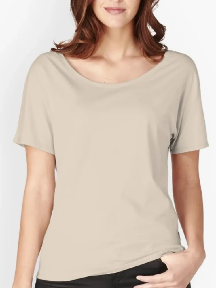Women's geometric floral pattern printed round-neck short-sleeved T-shirt