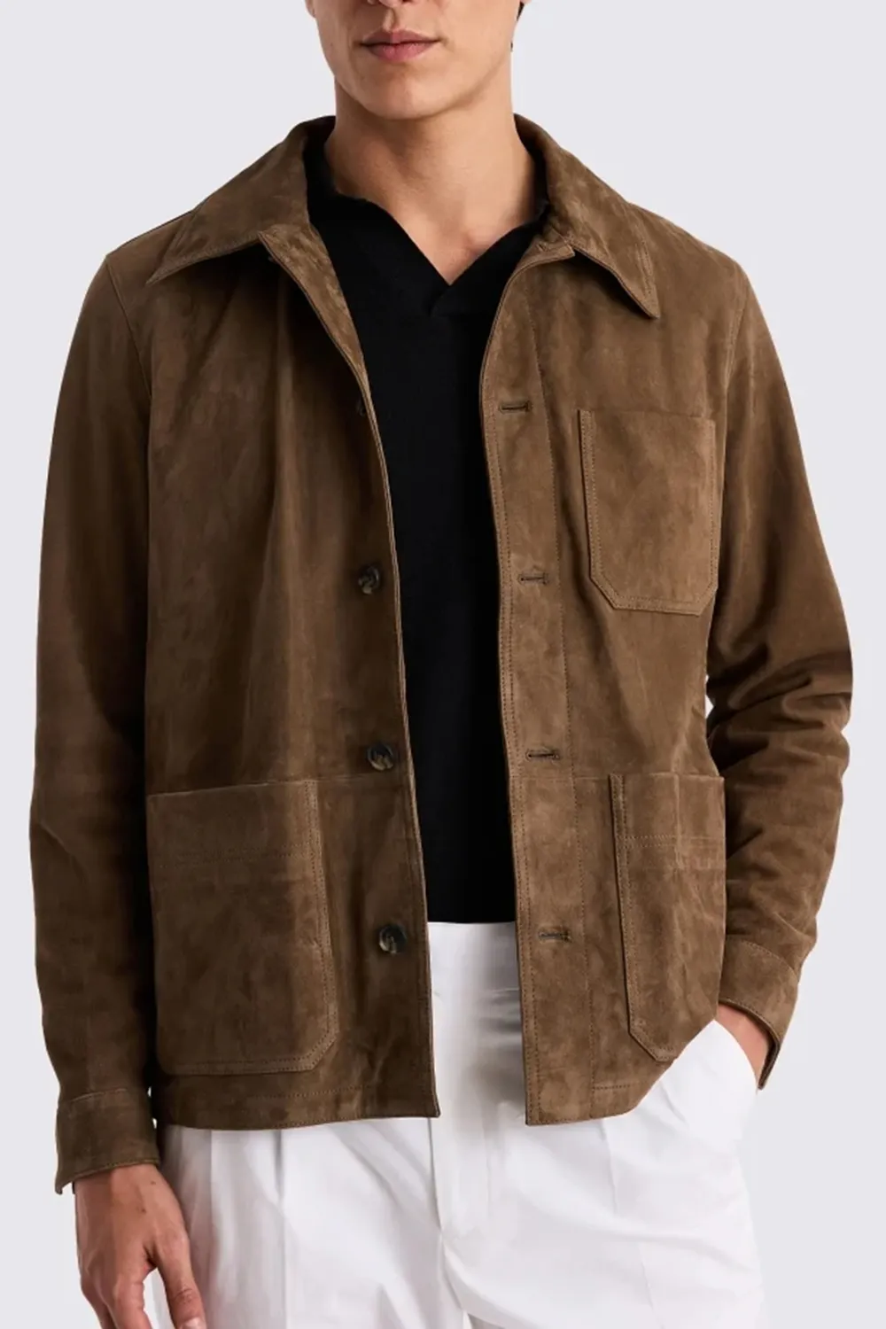 Simplified Taupe Men's Jacket