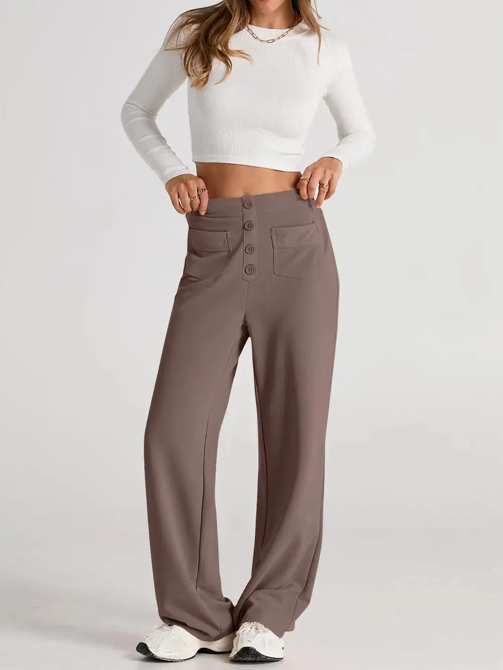 Wide Leg Comfort Fit Pants