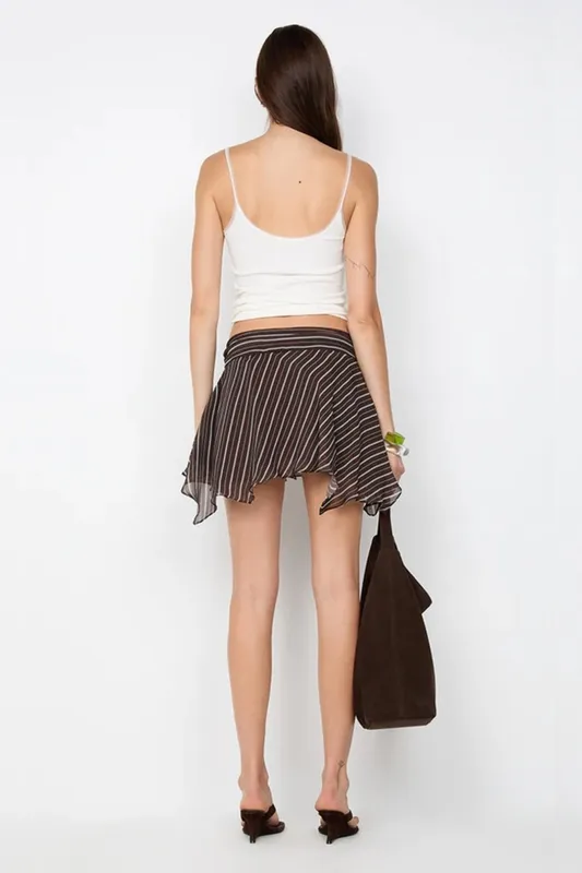Striped Mini Skirt