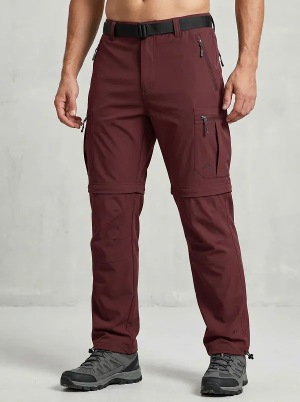 Men's Trail Outdoor Waterproof Zip-Off Tactical Cargo Pants