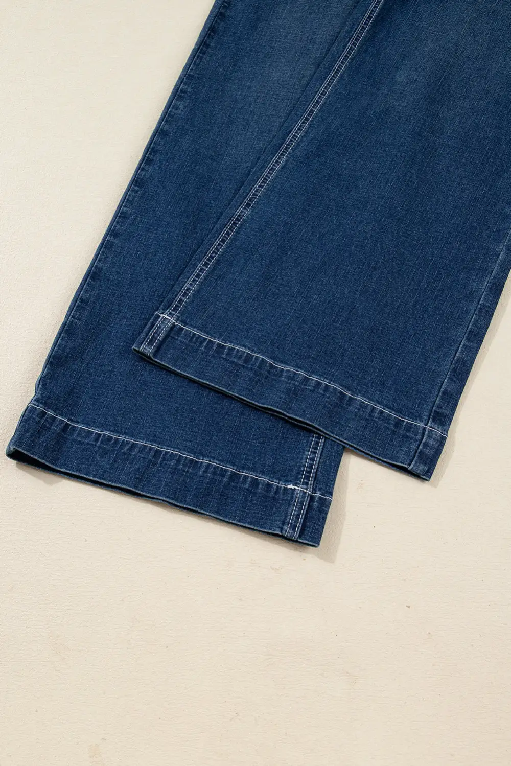 Loose Fit Cuffed Denim Jeans