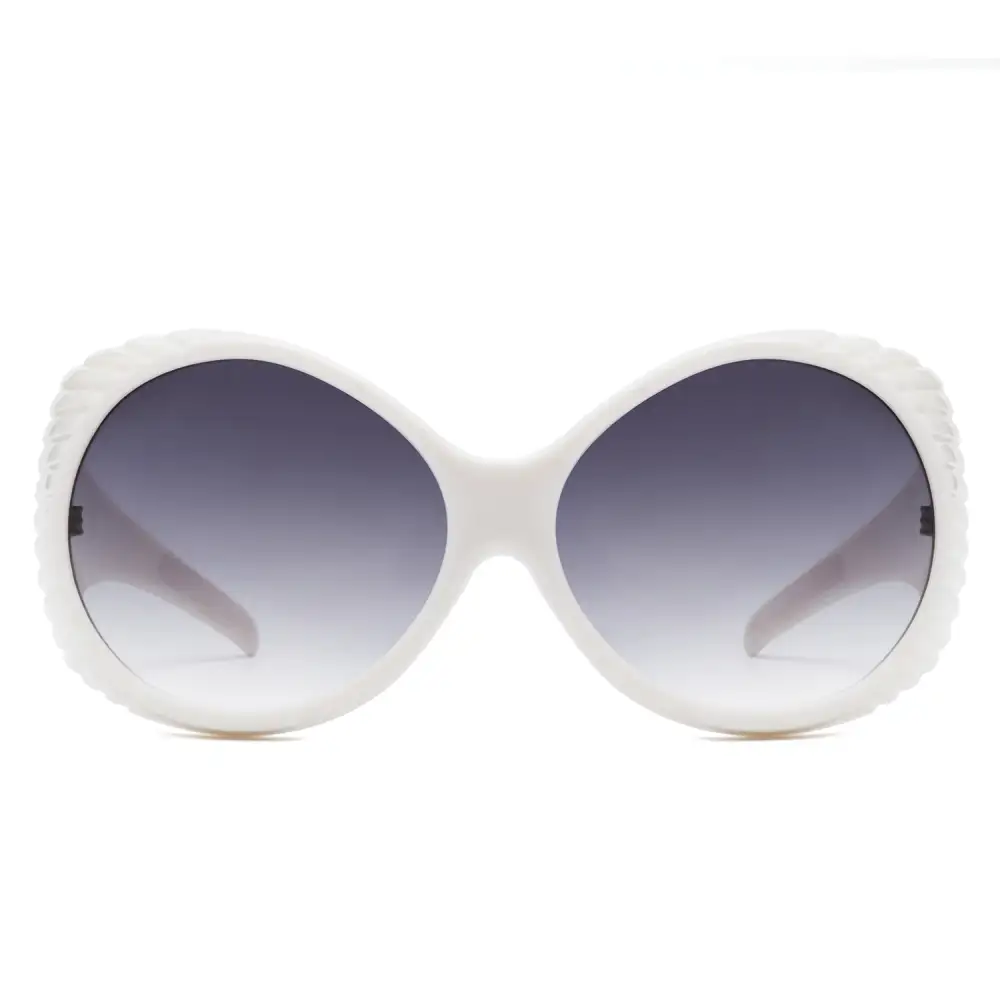 Round Wraparound Frame Sunglasses