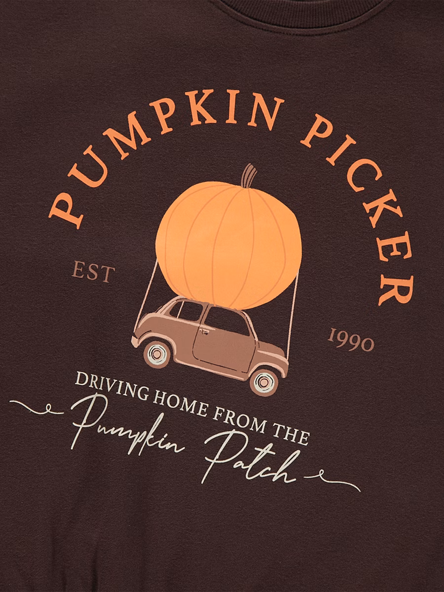 Chocolate Pumpkin Picker Sweatshirt detail 1