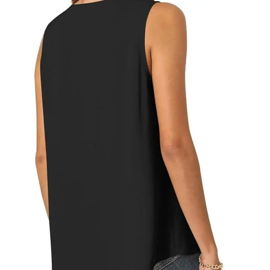Full Size V Neck Sleeveless Tank Top
