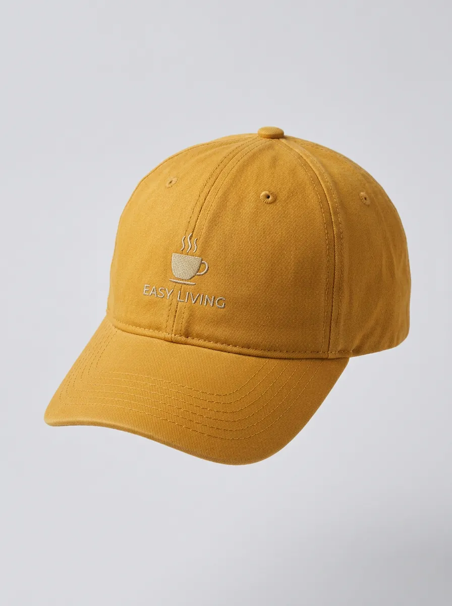 Contemporary Coffee-Lover Embroidered Unisex Baseball Cap