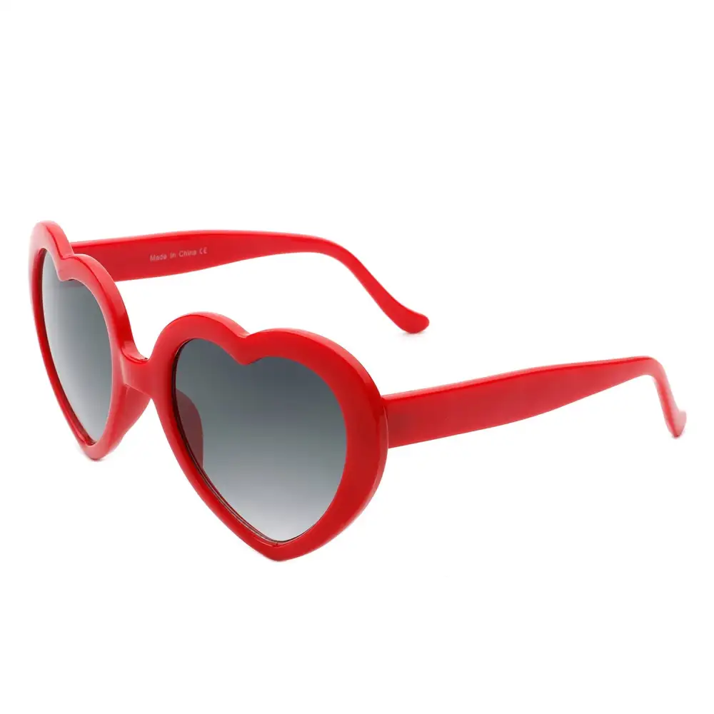 Layered Heart Shape Frame Sunglasses