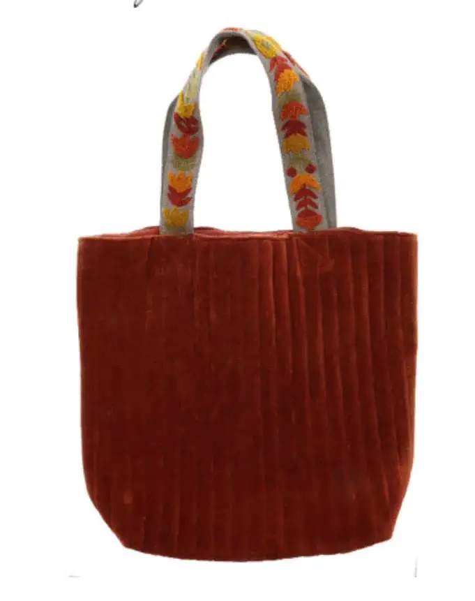 Openwork Cotton Polyester Tote Bag