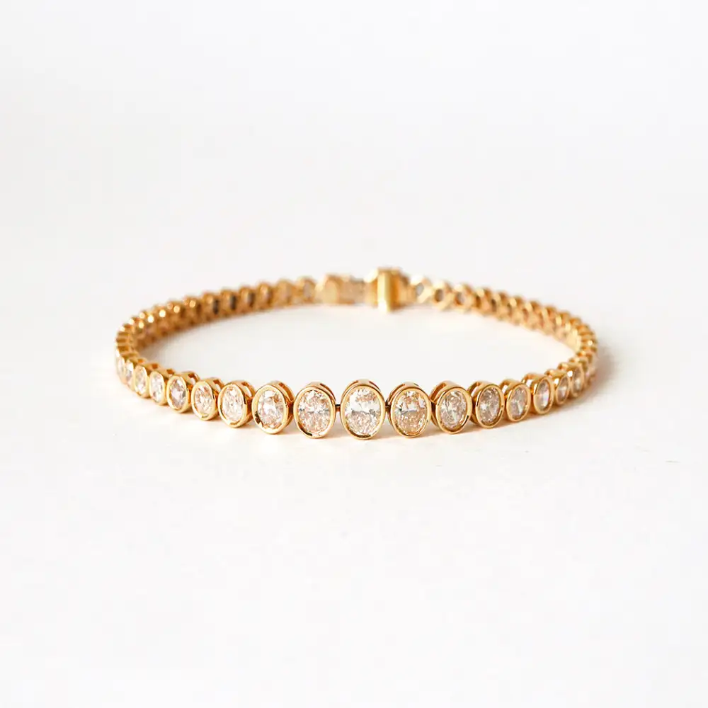 Diamond Oval Bracelet