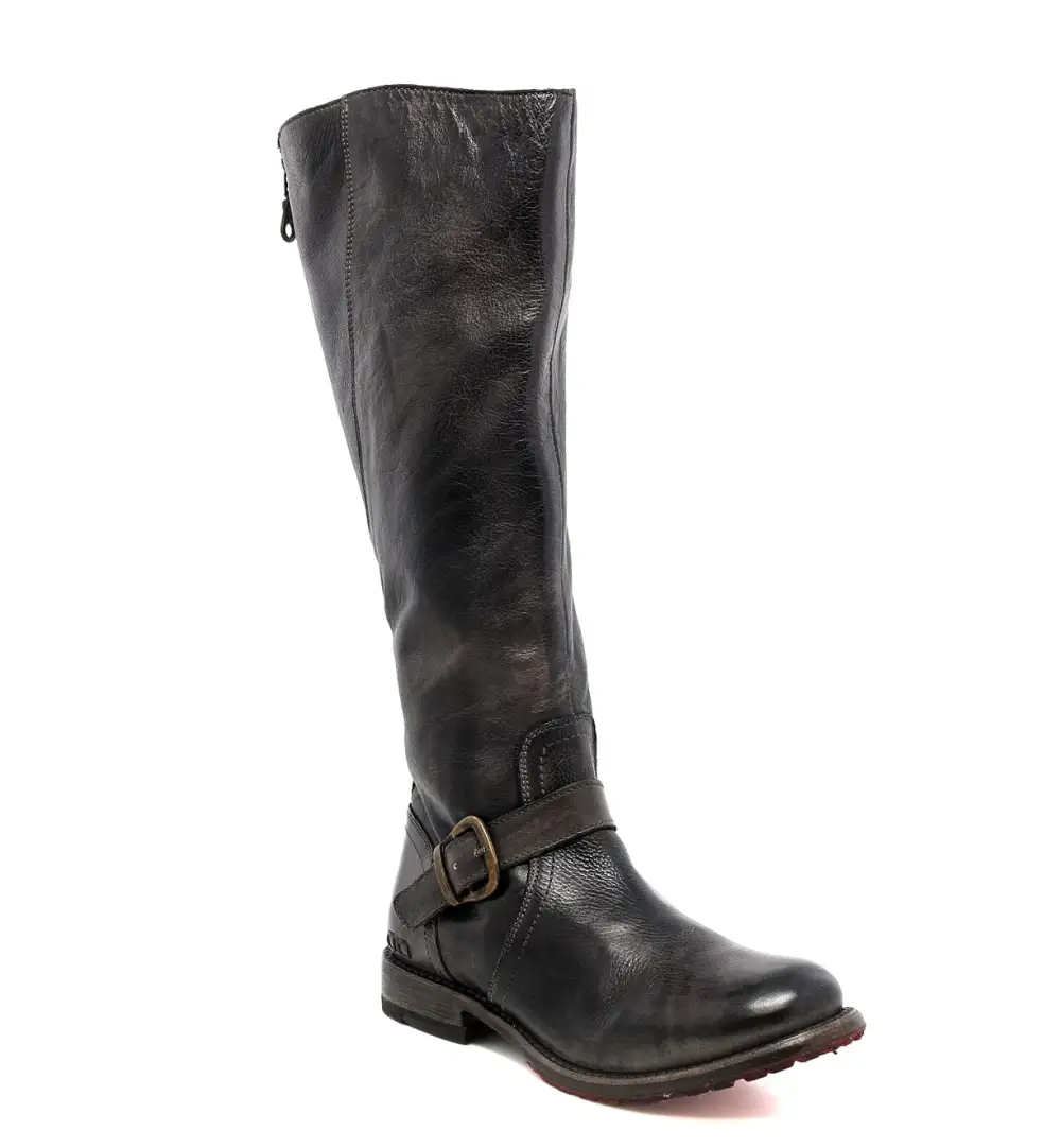 Buckled Layered Riding Boots