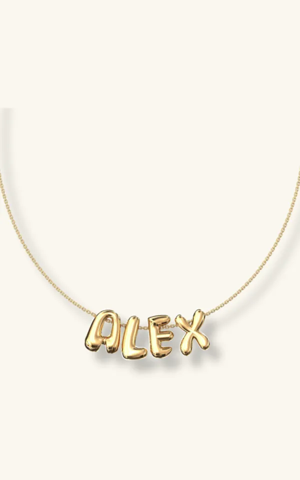 Letter Personalized Bubble Necklace