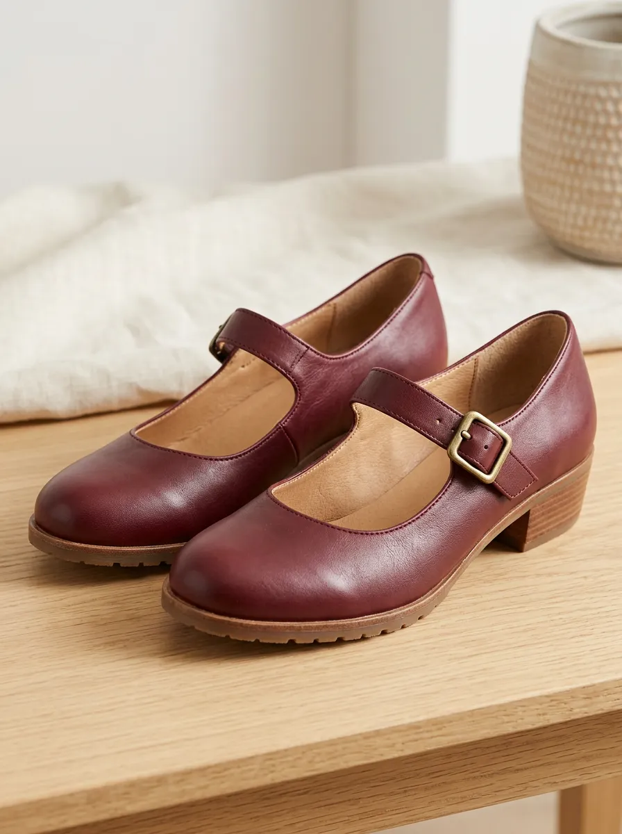 Women's Vintage Leather Mary Janes