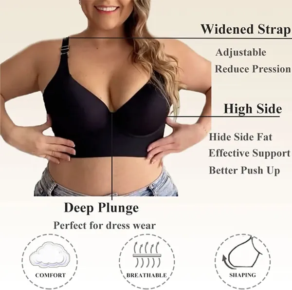 Deep Cup Bra Hide Back Fat With Shapewear Incorporated