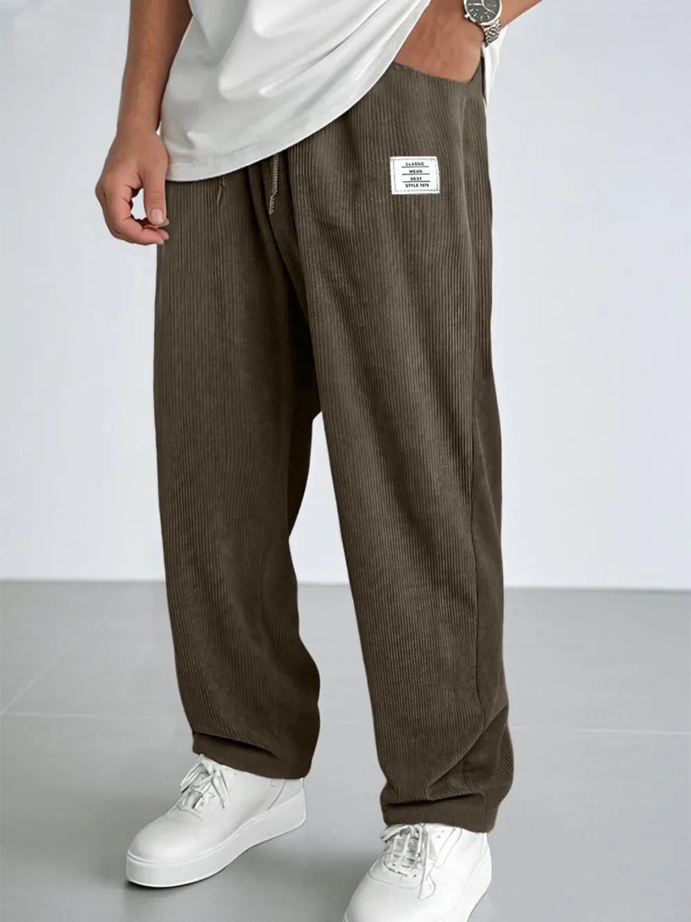 Corduroy Pull On Trousers