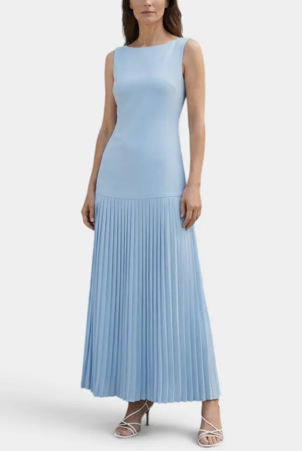 Boat-Neck Maxi Dress