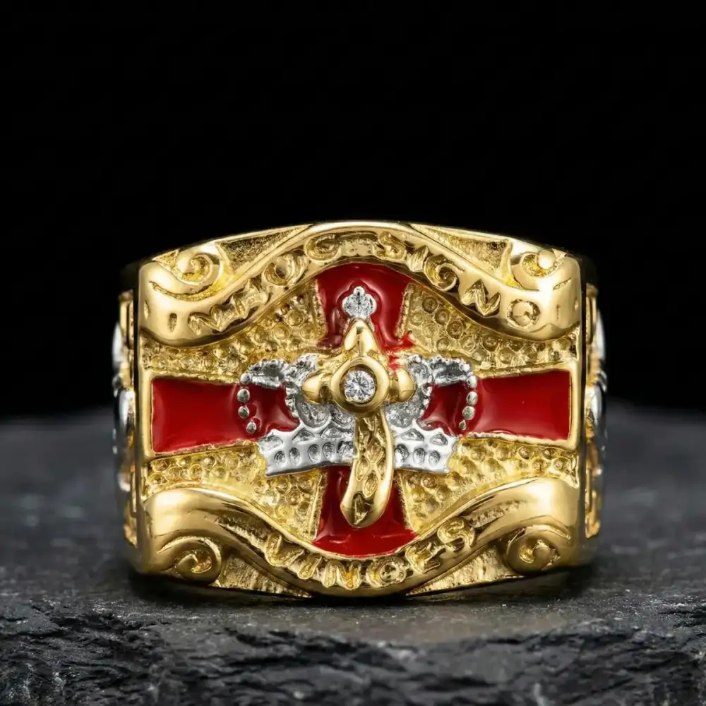 Men's Masonic Knights Templar Ring