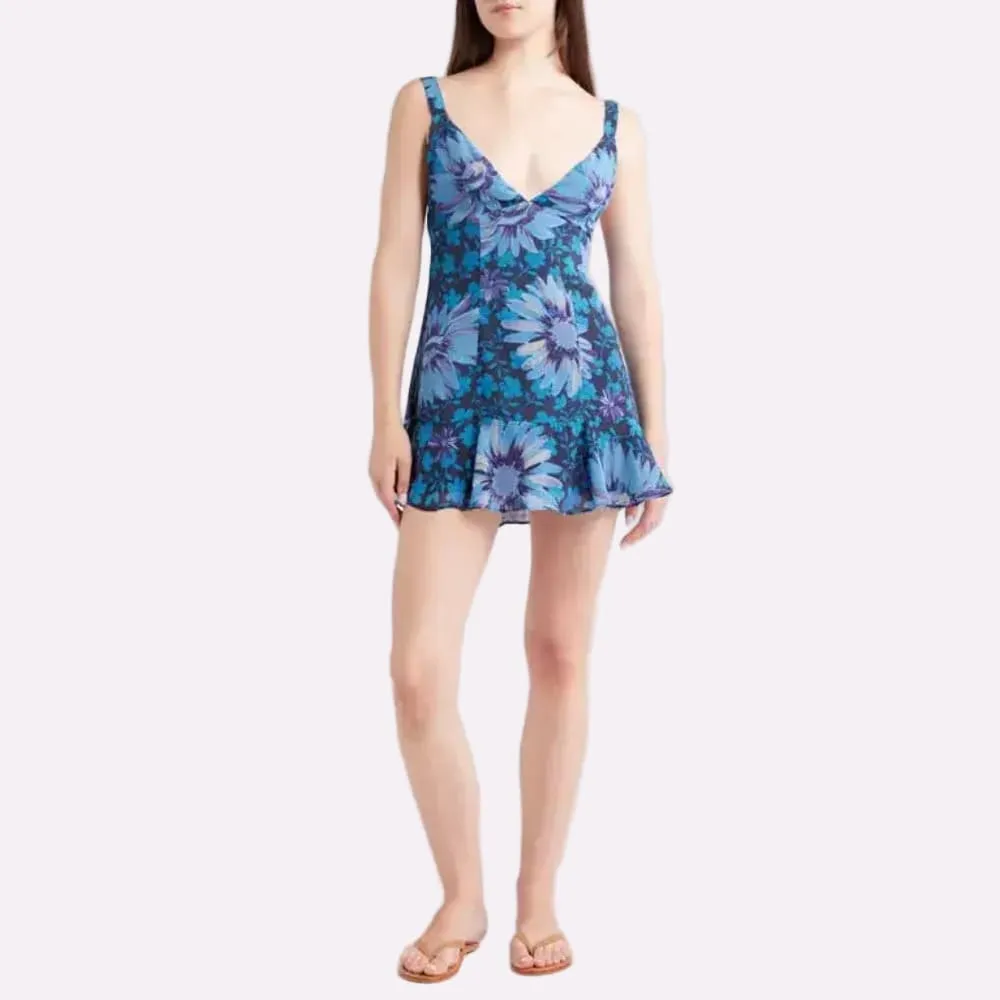 Floral Tiered Women's Mini Dress