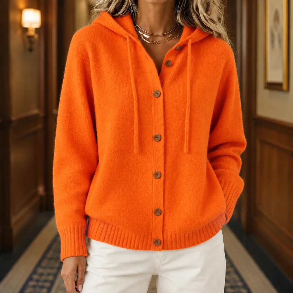 Hooded Relaxed Cardigan