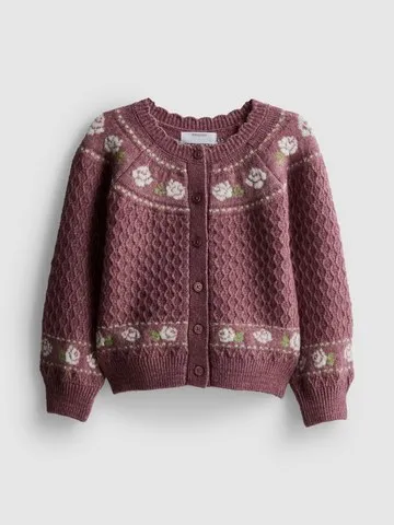 1-9yrs | Scallop Trim Cardigan