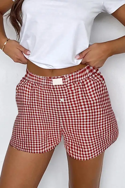 Check Pattern Shorts