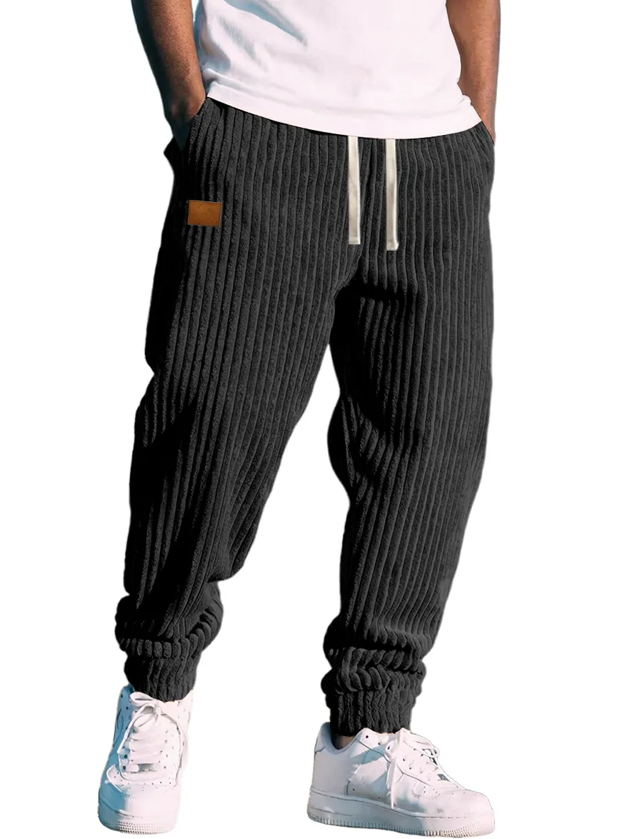 Corduroy Striped Casual Pants