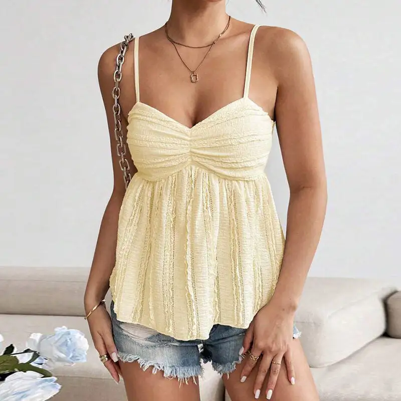 Pleated Loose Tank Top