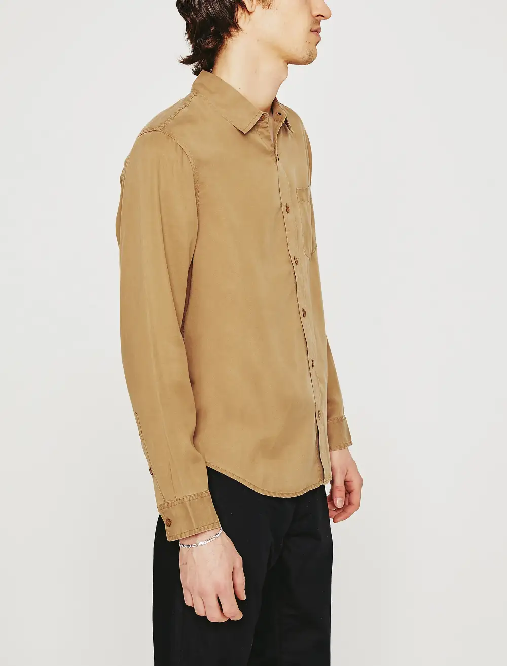 Men's Chest Pocket Button-Up Shirt