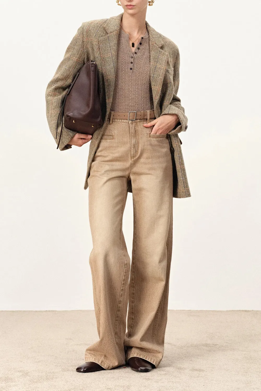 Elbow Patch Herringbone Blazer