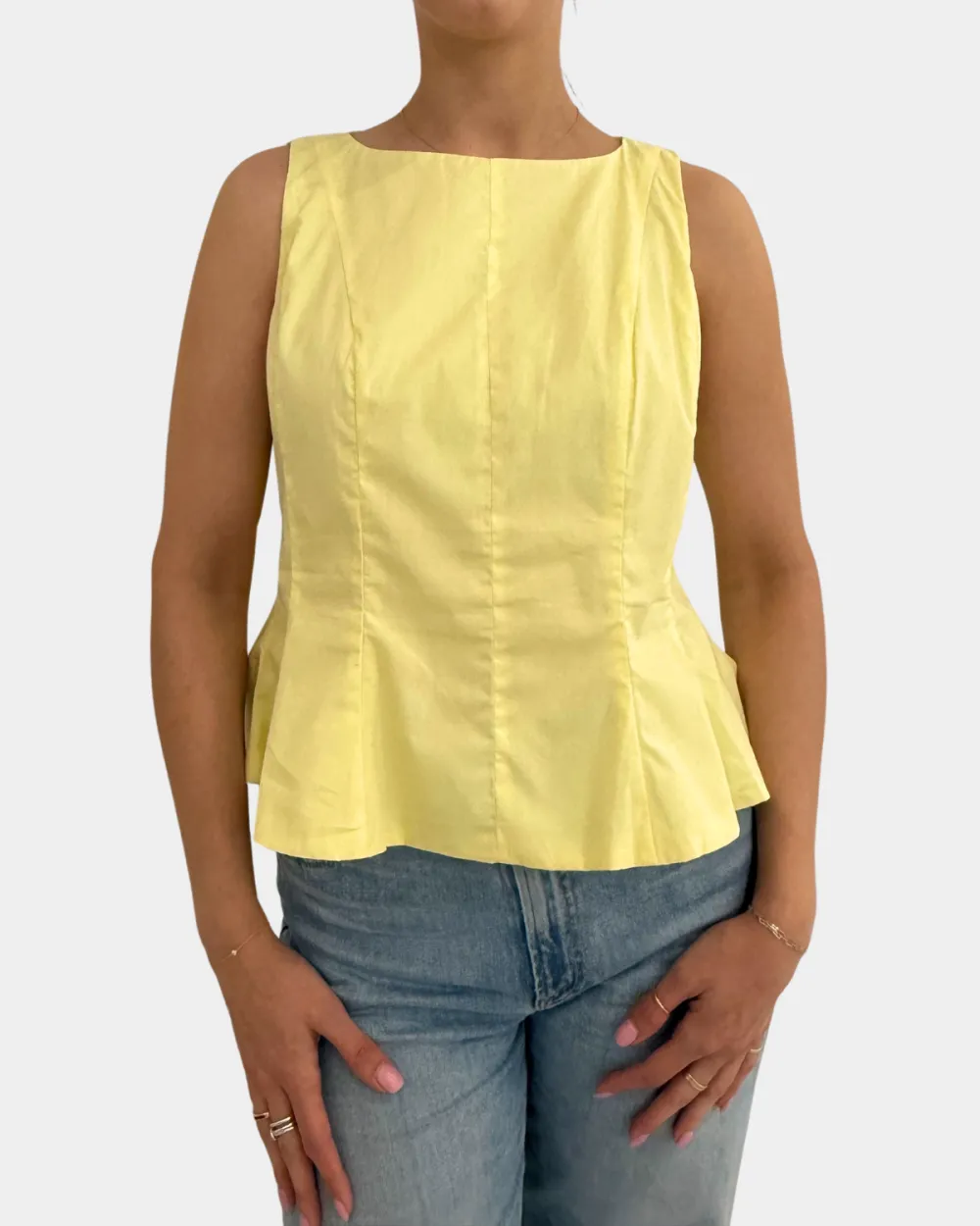 Pleated Hem Top