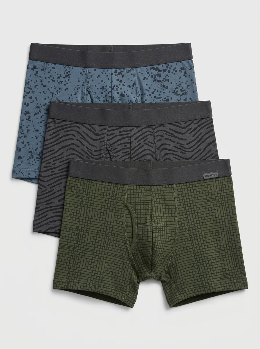 Everyday Camo Grid Geometric Boxer Brief Set