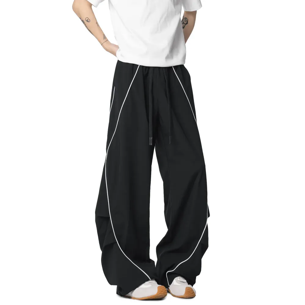 Vintage Panel-Line Wide-Leg Pants