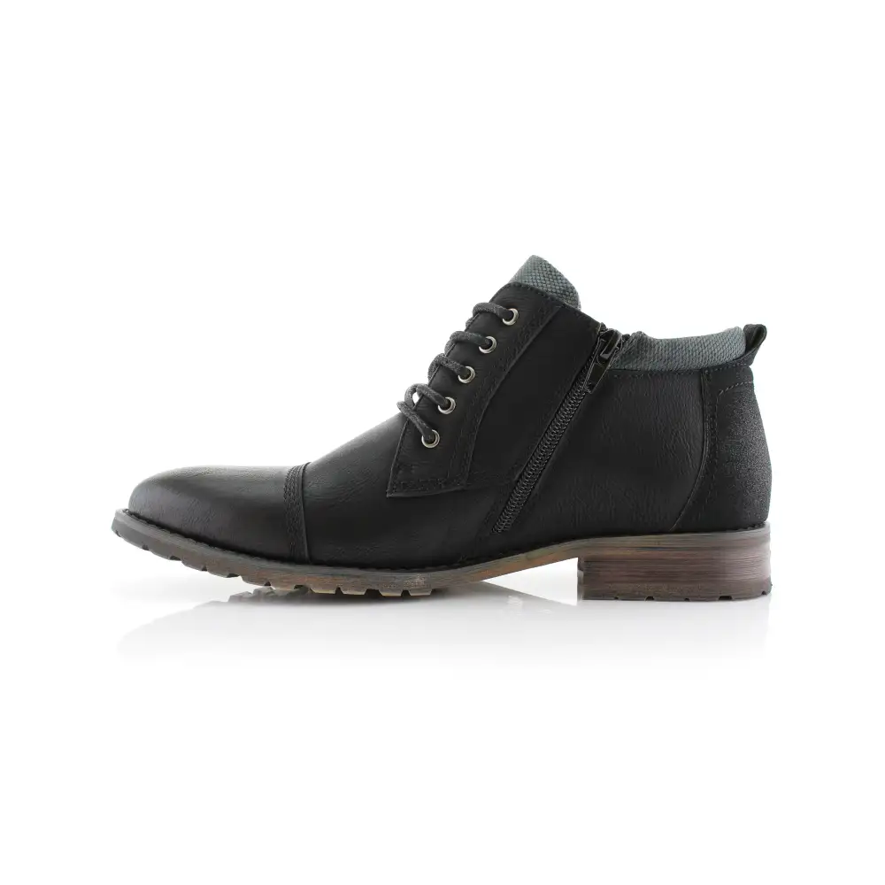 Refined Faux-Suede Suede Faux-Leather Chukka Boots