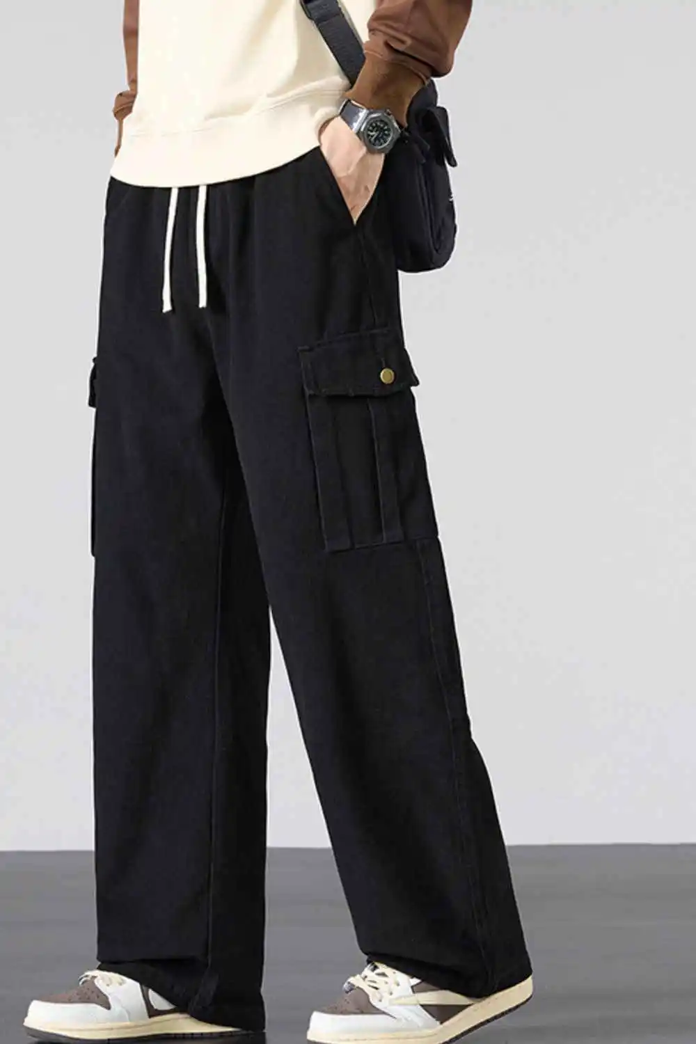 Drawstring Loose Fit Cargo Pants