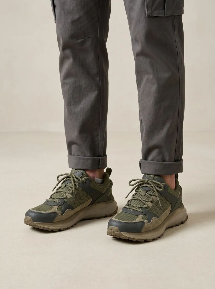 Suede Look Everyday Pattern Sneakers