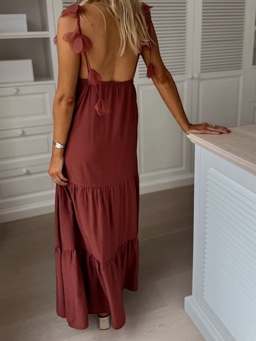 Floral Strappy Maxi Dress