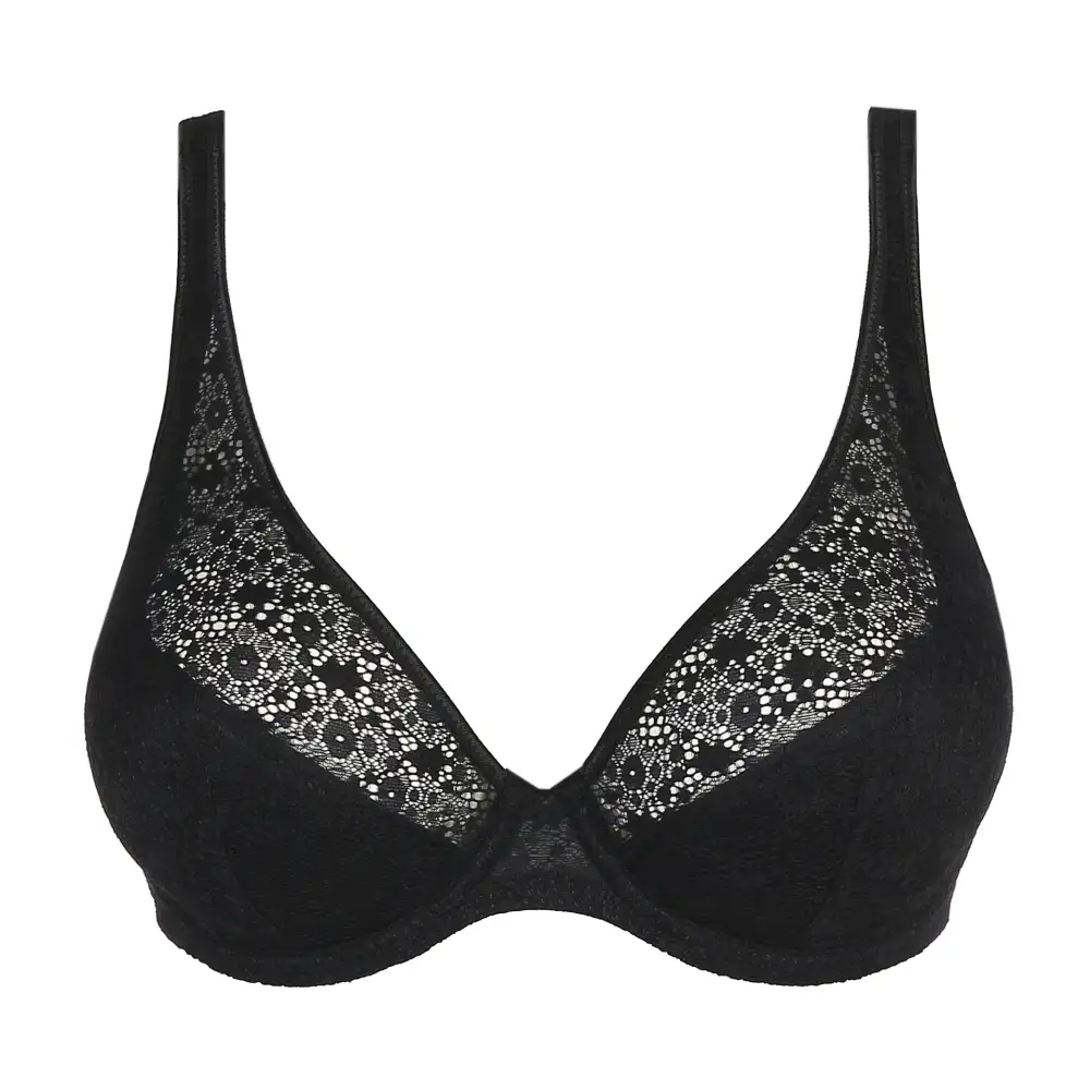 Women's Push-Up Plunge Lace Triangle Bra