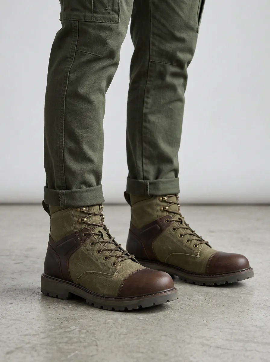 Men's Classic Tactical Lace-Up Work Boots