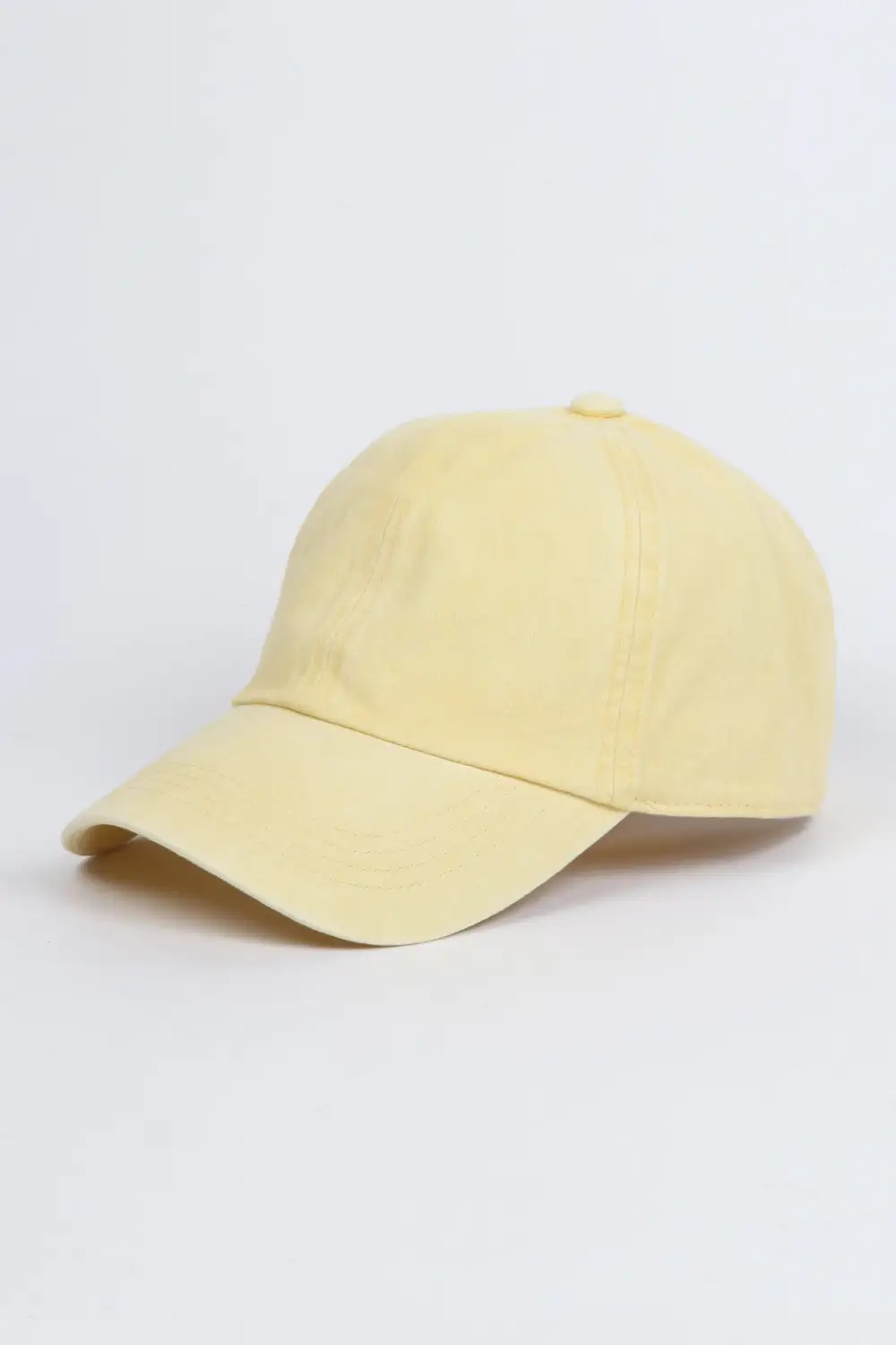Six Panel Washed Denim Baseball Cap