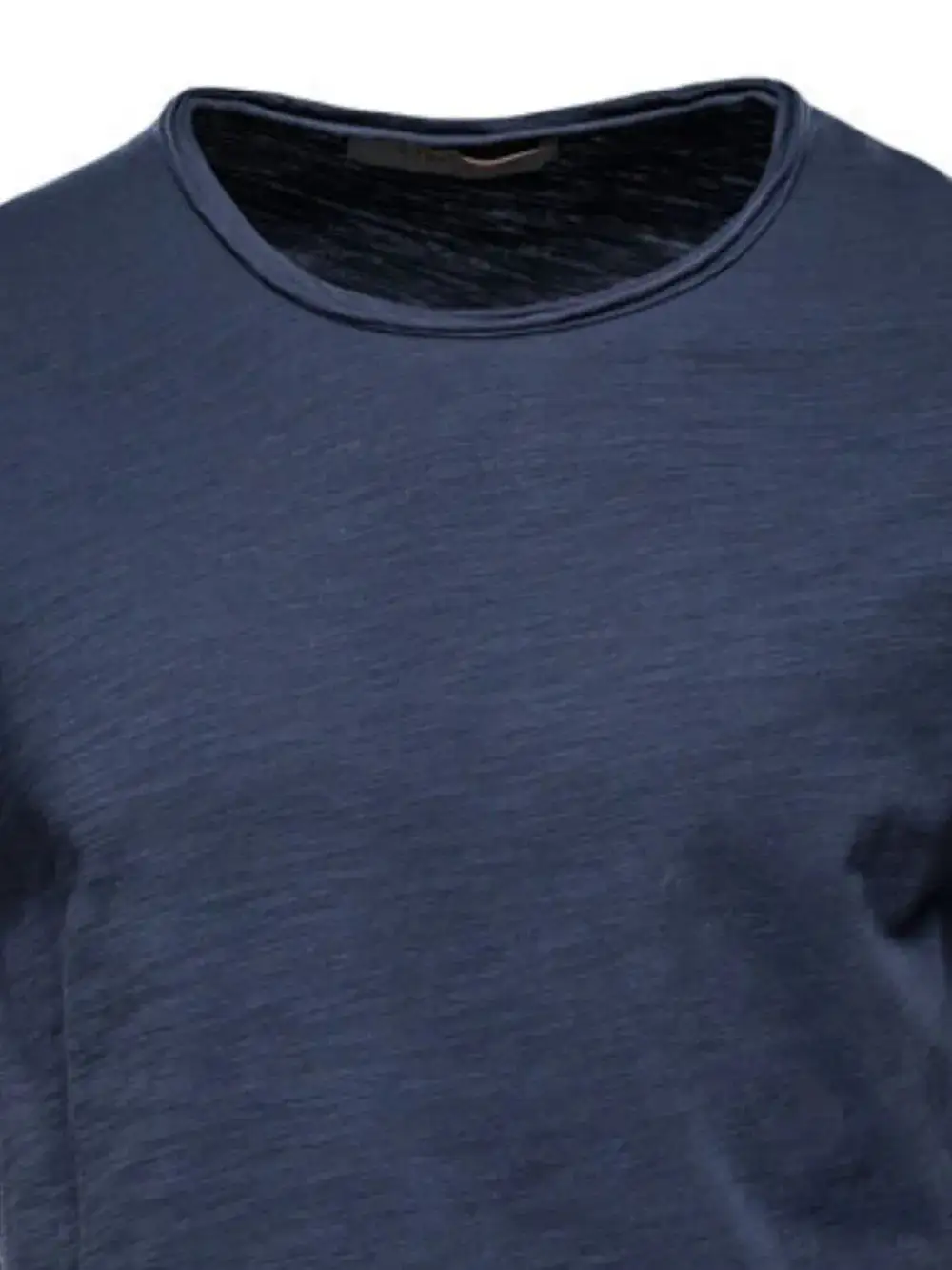 Button Detail Crew Neck Short Sleeve Tee