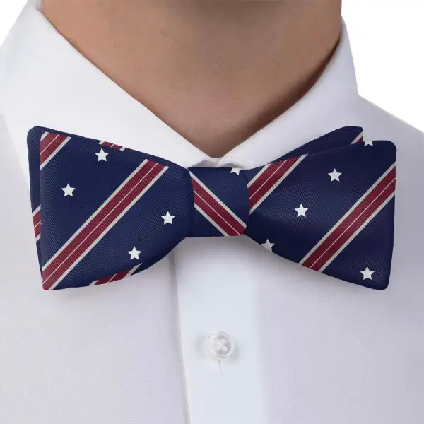 Star Spangled Pattern Bow Tie