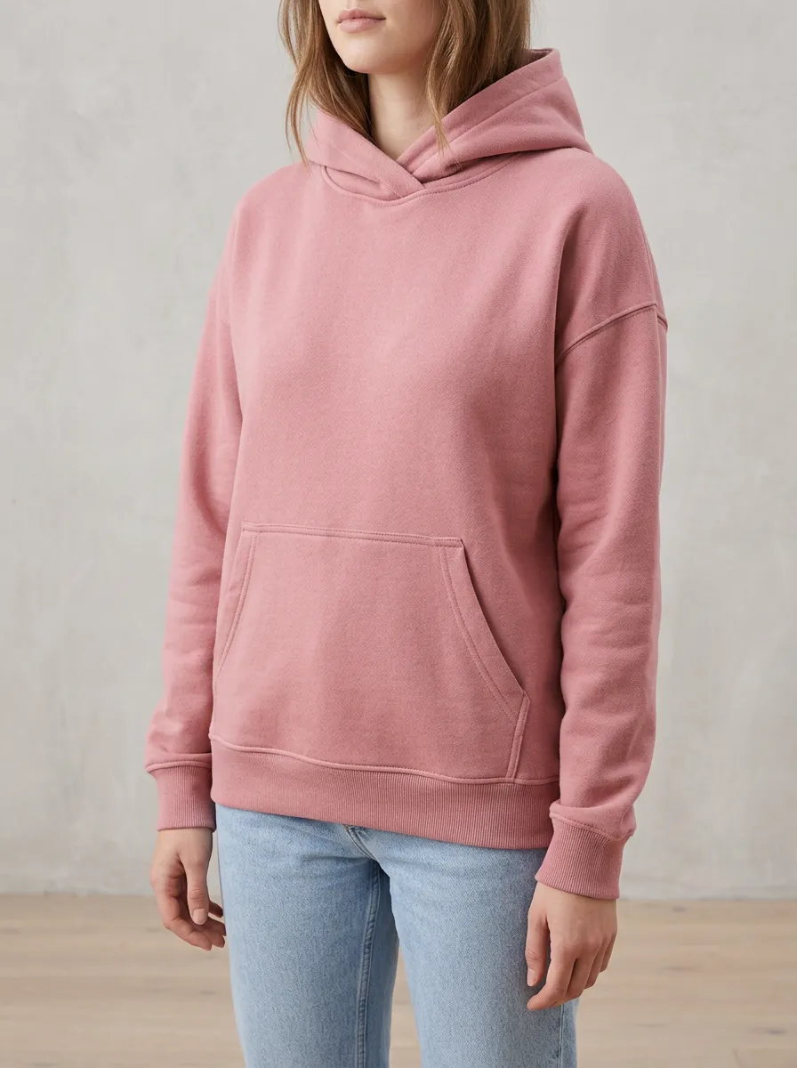 Women's Clean-Line Minimal Essential Hoodie
