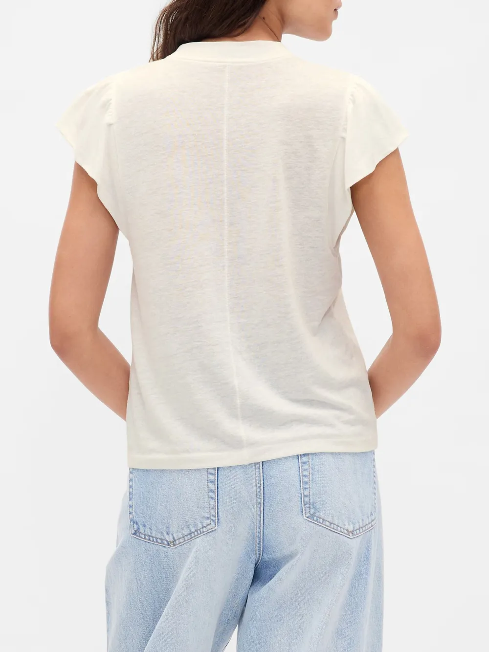 Solid Color Fitted T-Shirt