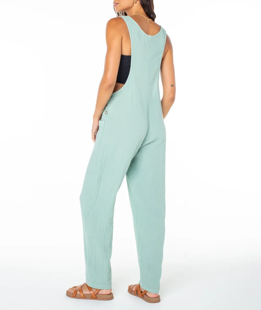 Solid-Color Pleated Large Pocket Loose-Fitting One-Piece Dress