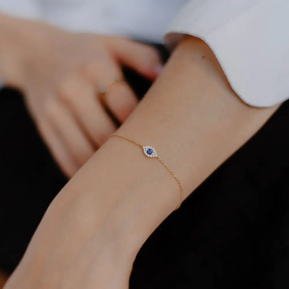 Classic Diamond Sapphire Emerald Bracelet