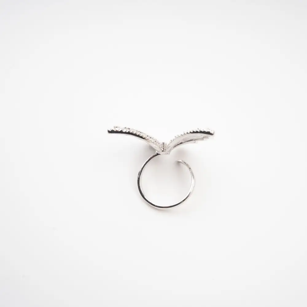 rhinestone butterfly ring